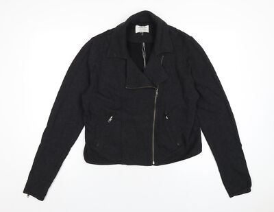 Lucky Lotus Damen Bikerjacke grau Größe XL Reißverschluss