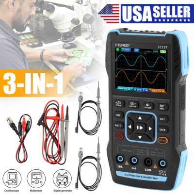 FNIRSI 2C23T Handheld Digital Oscilloscope+Multimeter+Function Signal Generator.