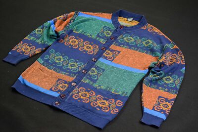 Strick Jacke Pullover Sweater Sweatshirt Jumper Oldschool Vintage 90s 90er Gr. L