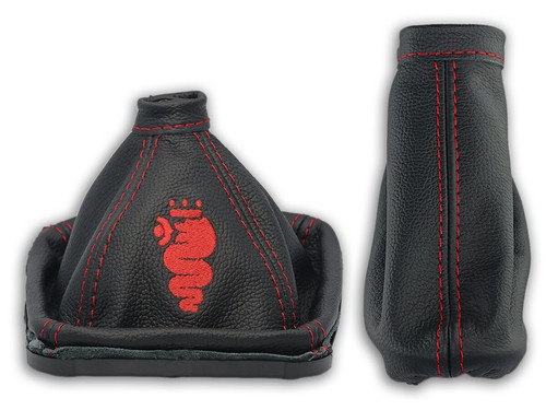 Real Red Leather Gearshift And Handbrake Gaiter BMW Z3 Seams - View #14