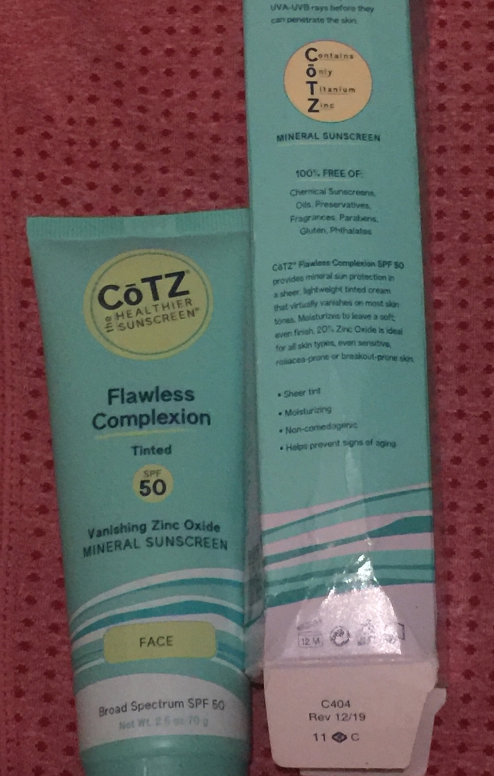 cotz flawless complexion sunscreen