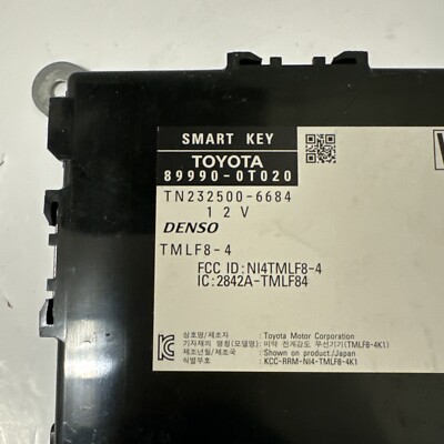 2013 TOYOTA VENZA SMART KEY CONTROL MODULE COMPUTER KEYLESS OEM