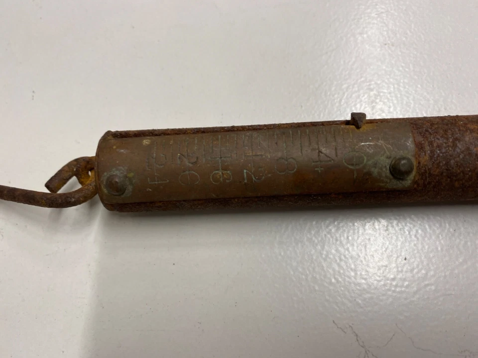 Vintage Steel & Brass Fish Scale 0 - 24 pounds - Image 2 of 4