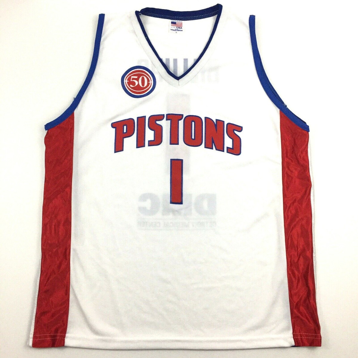 NBA デトロイトピストンズ　ビラップス　チャウンシービラップス　ユニフォーム Detroit Pistons Chauncey Billups Jersey #1 Logo USA Tank Top