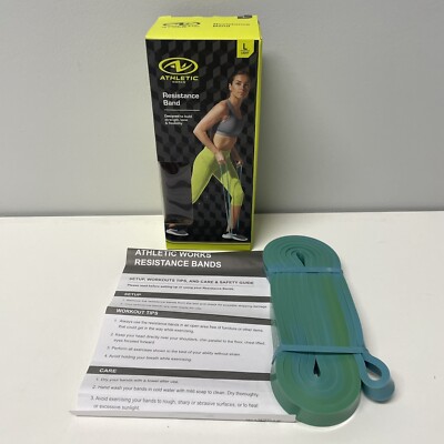 Light Resistance Band Multifunctional Teal Blue NEW Athletic Works