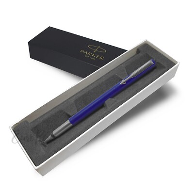 Parker Vector Füllfederhalter mittlere oder feine Feder - blau - Geschenkbox oder Öko - UK