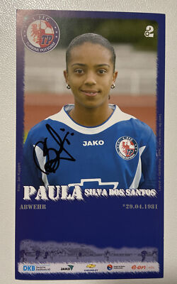 PAULA Silva Dos Santos Turbine Potsdam FFC  Autogrammkarte Signiert 2005/2006