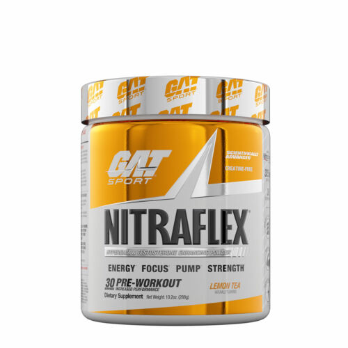 GAT NitraFlex Pre-Workout & Testosterone Booster 30 Servings - Lemon Tea - Picture 1 of 1