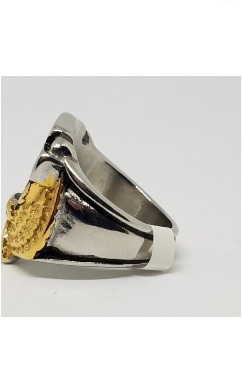 Harley Davidson Biker Stainless Steel Men's Ring- All sizes