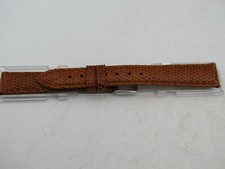 HADLEY ROMA GENUINE LIZARD 16R REGULAR 16mm LADIES WATCH BAND TAN LS715 wb6
