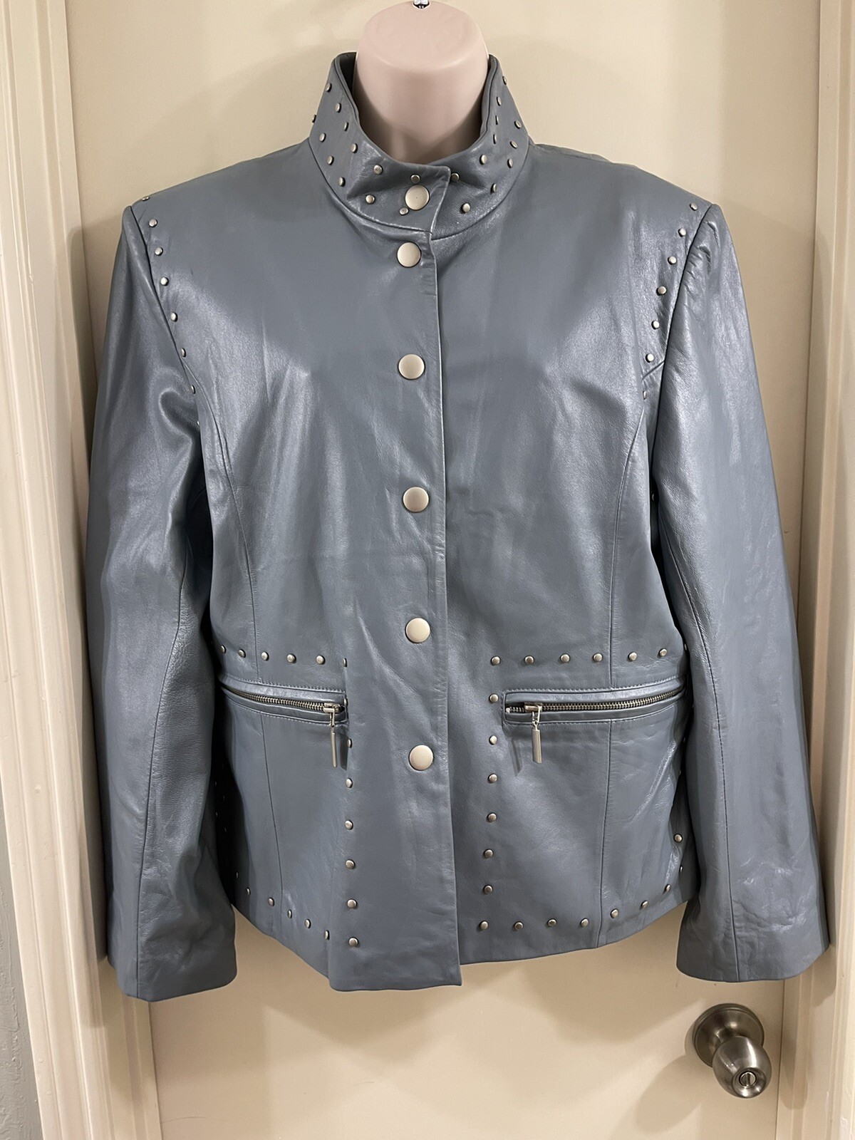 Pamela McCoy Collections Blue Leather 