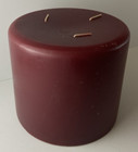Partylite 3-Wick Pillar Candle Mulberry 5 x 6 New In Box S6529