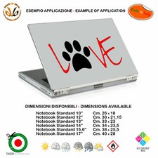 Love dog leg sticker notebook sticker footprint pvc black white red cropped