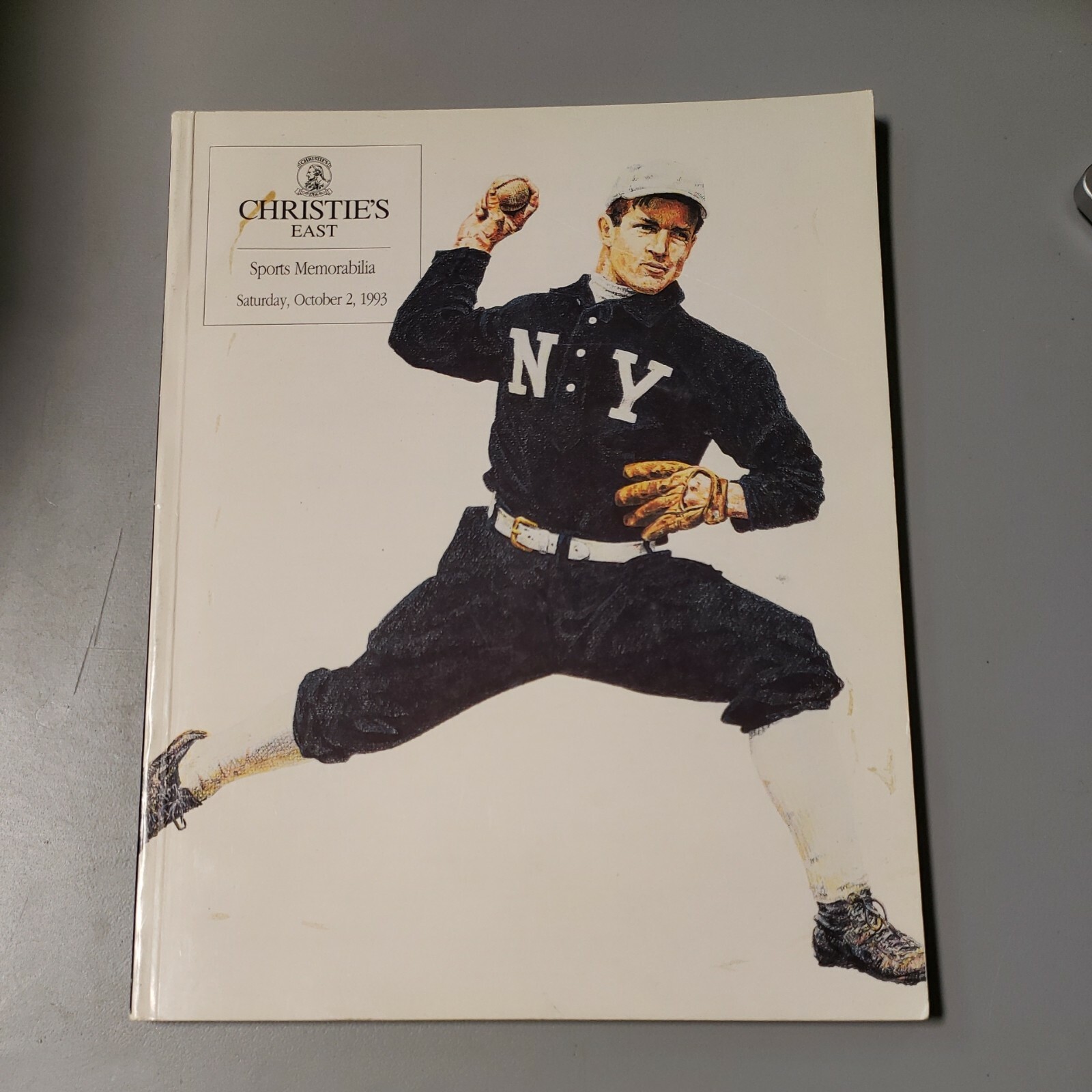 CHRISTIES EAST SPORTS MEMORABILIA AUCTION GUIDE OCT 2 1993 CATALOG book