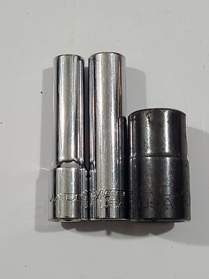 Lot of 3 Matco inverted E-8, E-10, E-14 reverse/ torx Deep Sockets