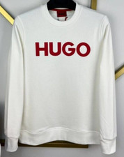 Mens White Hugo Boss Jumper Brand New With Tags Free UK Delivery