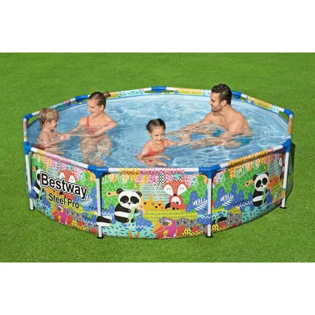 Piscine tubulaire ronde Bestway Steel Pro avec structure anticorrosion en acier 274 x 66 cm
