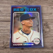 2024 Topps Heritage High Number - #334 Vaughn Grissom HOT BOX Purple Refractor