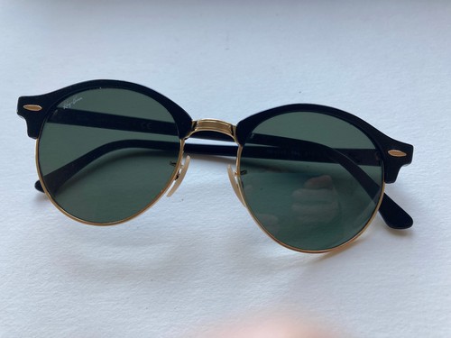 Ray Ban Sonnenbrille RB 4246 Damen unisex schwarz gold rund - Bild 3 von 8
