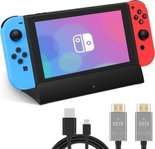 TV Docking Station for Switch,Portable Switch OLED Dock Station Support 4K HDMI