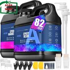 KISREL Epoxy Resin 82OZ - Crystal Clear Epoxy Resin Kit - No Yellowing No Bubble