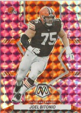 2022 Panini Mosaic Joel Bitonio Pink Prizm SP Cleveland Browns