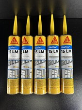 5x Sikaflex 15 LM Low Modulus Sealant 10.1 oz Black Polyurethane Sika EXP 8/2024