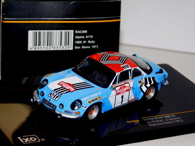 ALPINE RENAULT A110 #1 THERIER SANREMO 1973 IXO RAC099 1:43