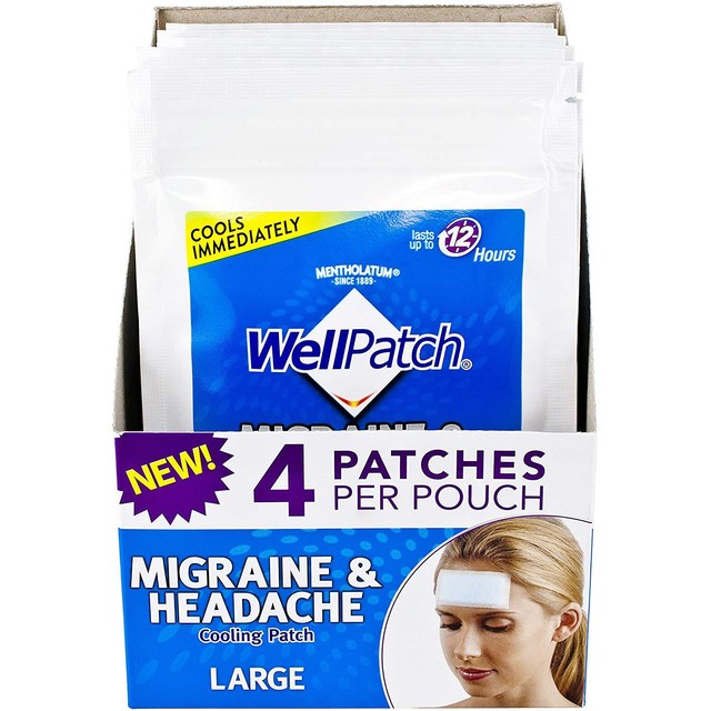Migraine Headache Cooling Patch Drug Free Lasts Up to 12 Hours Large