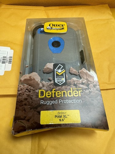OtterBox Defender Series Case Google Pixel XL 5.5" Clip Holster Gray Blue New