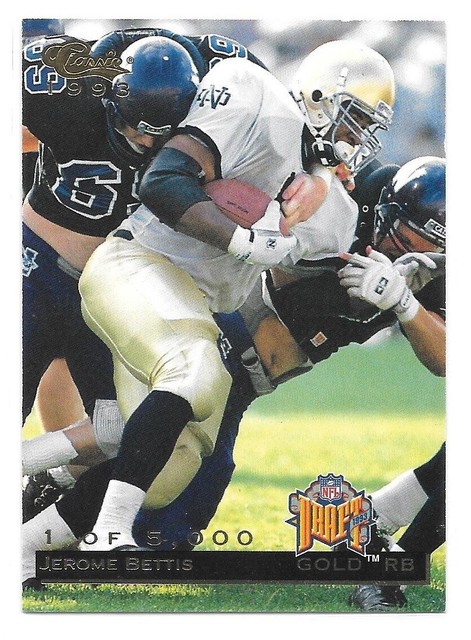 Jerome Bettis Rookie Card 1993 Classic GOLD Promo Pittsburgh Steelers