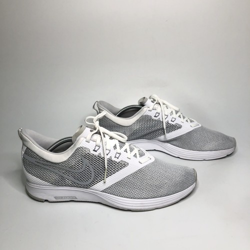 Nike Mens Zoom Strike AJ0189-100 Gray Running Shoes Lace Up Low Top Size 12