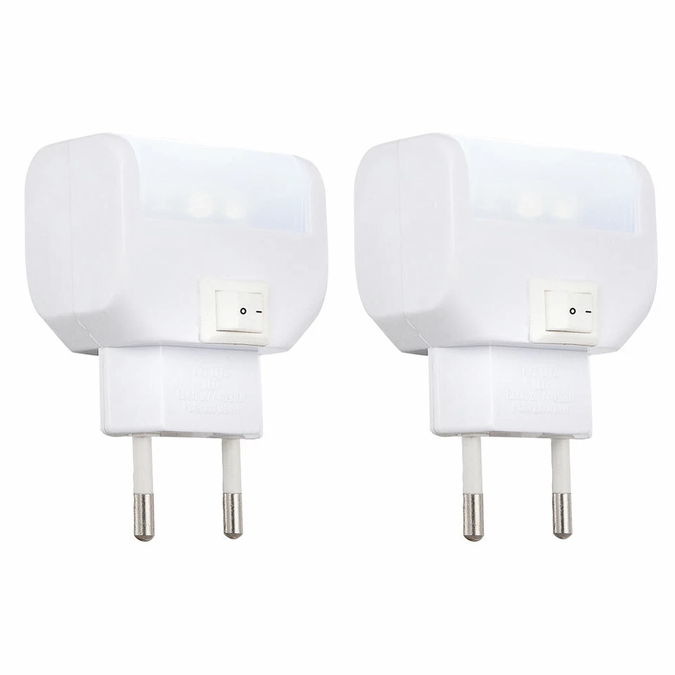 2er Ensemble LED Mur Lumières Nuit Lumière Enfants Chambre Du Jour Prise Lampes - Photo 1/1