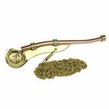 Sea Club Bootsmannspfeife mit Kette, Messing/Kupfer, L: 12cm Neu & OVP