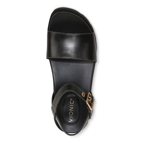 VIONIC ONYX JAMIE SANDALS IN BLACK LEATHER SIZE UK 7 / EUR 40.5 *RRP £130 - Picture 5 of 8