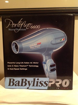BaByliss PRO Nano Titanium Portofino Full-Size Dryer 2000 Watt Model BABNTB6610N
