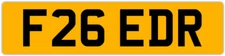 FREDDIE FRED FREDERIC FREDERICO PRIVATE REGISTRATION CAR NUMBER PLATE F26 EDR