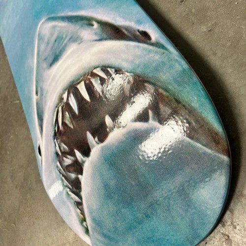 Jaws Movie Skate Board Wall Art Quints Fishing Amity Island - Picture 5 of 6