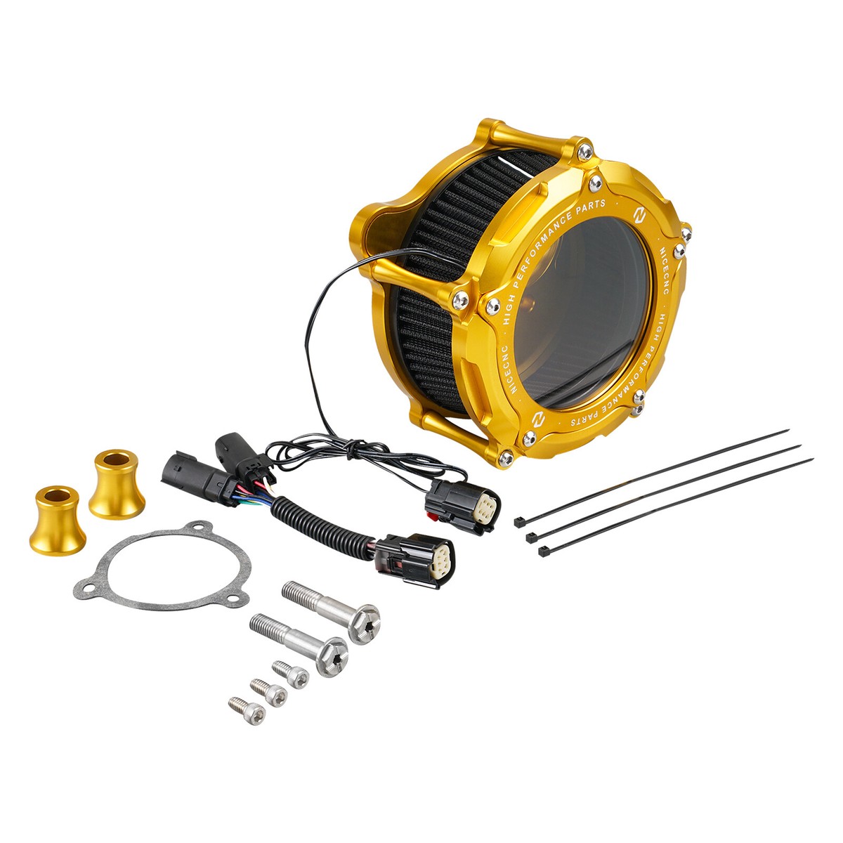 NICECNC Air Filter Cleanner w/ Light For Harley Street Glide FLHX