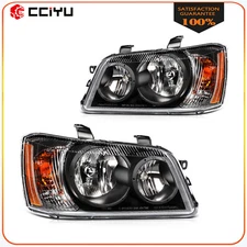 Headlight Assembly For 2001-2007 Toyota Highlander Black Housing Left+Right