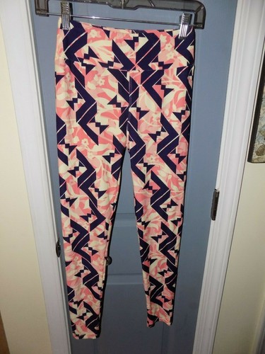 Legging Lularoe Taille Unique, Imprimé Floral Jaune/rose/bleu, état Neuf