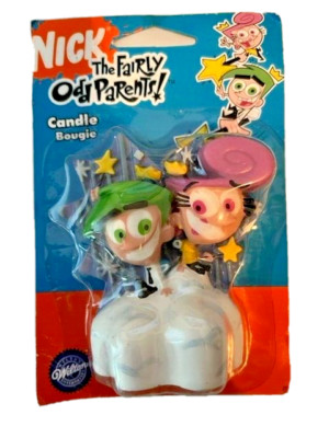 FAIRLY ODD PARENTS BIRTHDAY CAKE PARTY CANDLE NICKELODEON WILTON NEW