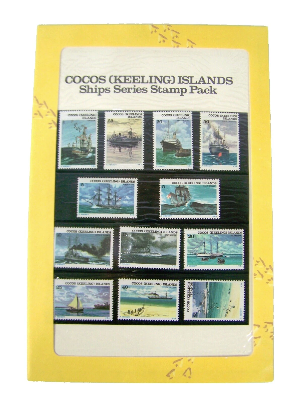 En excelente estado nunca abisagrado/estampillada sin montar o nunca montada Barcos y botes Cocos Islander Sellos