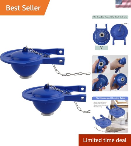 Rubber 3 Inch Toilet Flapper with Oversized Seal - Perfect for Efficient Repairs