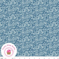 Riley Blake LIBERTY EMPORIUM 4775906B Navy Rose Floral Quilt Fabric