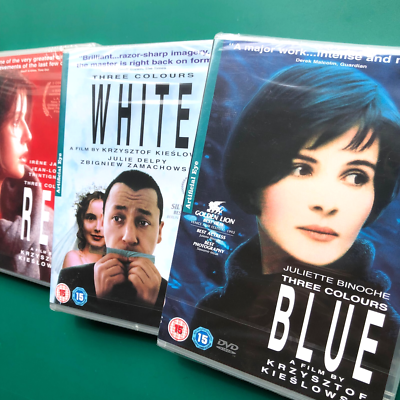 Krzysztof Kieslowski THREE COLOURS Trilogy 3x DVD Julie Delpy