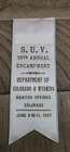 Gar 1957 MANITOU SPRINGS COLORADO SUV BADGE