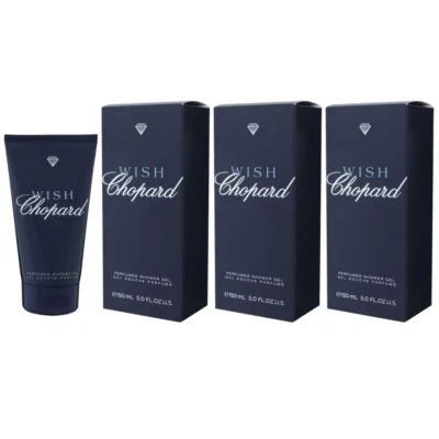 Chopard Wish 3 x 150 ml Duschgel Shower Gel Hair & Body Shampoo Set