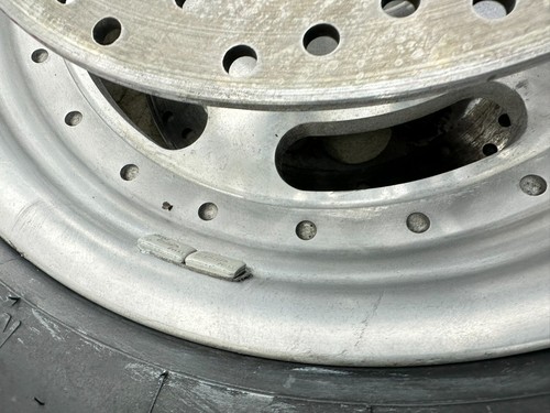 2010 Harley Dyna Fat Bob OEM HD 16x3 Front Wheel Rim Mag Solid Slotted - Picture 7 of 18