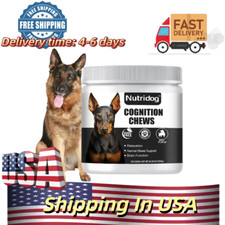 Dog cognitive chews to promote brain health and provide psychological support